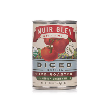 Muir Glen Organic Fire-Roasted Diced Tomatoes 411g