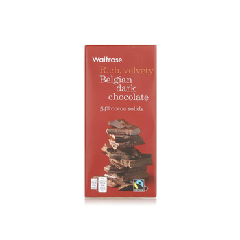 Waitrose Belgian Dark Chocolate 180g