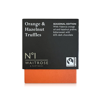Waitrose No.1 Hazelnut Orange Truffles 120g