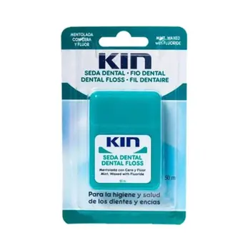 Kin Mint Waxed Dental Floss with Fluoride 50m