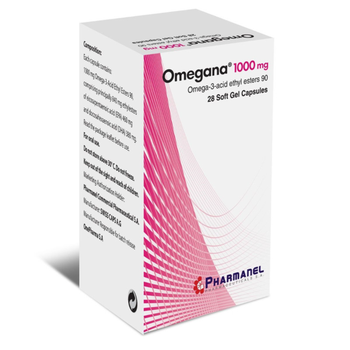 Pharmanel Omegana Omega-3 Soft Gel Capsules 28 Count