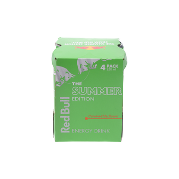 Red Bull Green Edition Curuba Elderflower Energy Drink 4x250ml