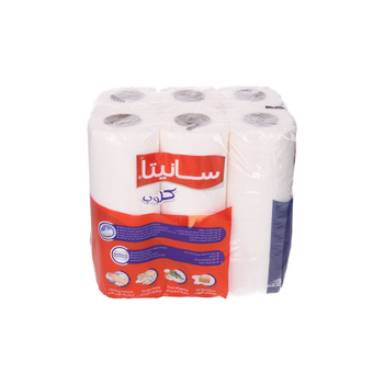 Sanita Club White Household Towels 5+1 Free Pack