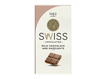 مارك اند سبنسر فوود شوكولاتة حليب سويسرية فائقة النعومة مع البندق 1قطعة