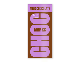 مارك اند سبنسر فوود شوكولاتة حليب بعلامات الشوكولاتة 1قطعة