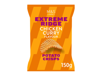 M&S Food Extreme Ridge Chicken Curry Crisps 150g
