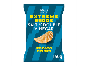M&S Food Extreme Ridge Salt & Double Vinegar Crisps 150g