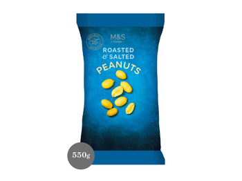 M&S Food Roasted & Salted Peanuts, 550g