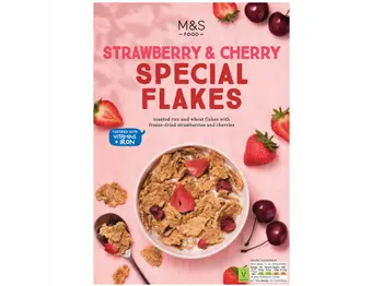 M&S Food Strawberry & Cherry Flakes 1 Piece