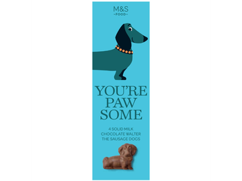 Marks and Spencer Walter Sausage Dogs Chocolate 4 Pieces