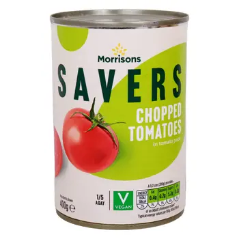 موريسونز  سيفيرز طماطم مقطعة مع عصير الطماطم 400جرام