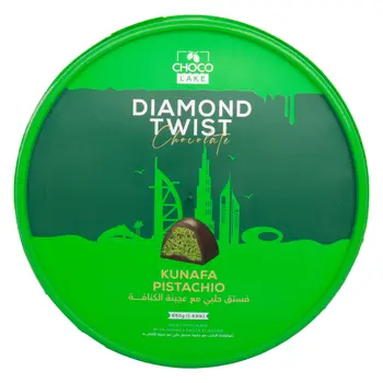 شوكو ليك دايموند تويست شوكولاتة حليب بالكنافة والفستق 650جرام