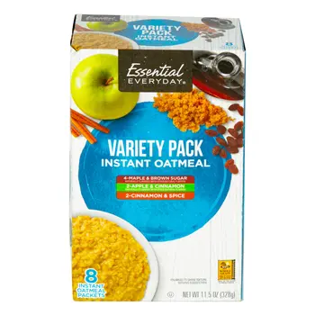 إسينشال إفريداي مجموعة متنوعة من دقيق الشوفان الفوري 8 قطع 328جرام