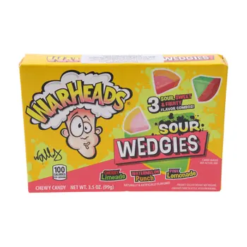 Warheads Wedgies Sour Chewy Candy 99g