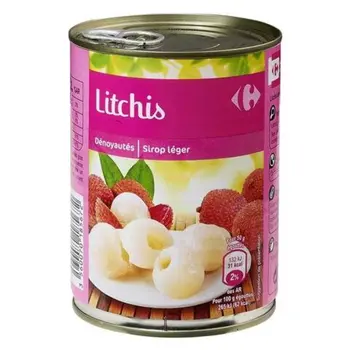 Carrefour Litchis Light Syrup 560g