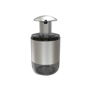 بريمانوفا  موزع سائل الصابون من الفولاذ المقاوم للصدأ باللونين الأسود والفضي، بسعة 600 مل 1قطعة