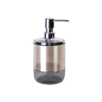 بريمانوفا  ليما موزع سائل الصابون قابل لإعادة التعبئة باللونين الاسود والفضي، بسعة 800 مل 1قطعة