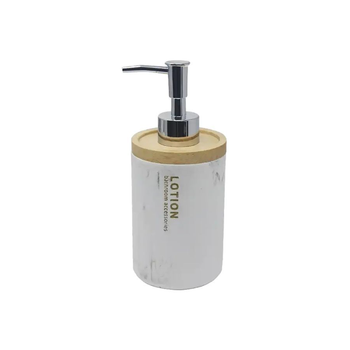 ساكو فايف سمبلي سمارت موزع صابون خزفي عالي الجودة بتأثير الرخام للحمام بسعة 272 مل، اللون أبيض، 160939 1قطعة