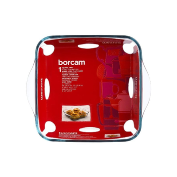 ساكو طبق زجاجي مربع عالي الجودة ومتين شفاف بقياس 22 سم 59034 1قطعة