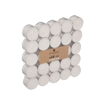 ساكو مجموعة من 50 شمعة ديكورية مزخرفة خالية من العطور باللون الأبيض، 1.2 × 3.7 × 3.7 سم 103110 1قطعة