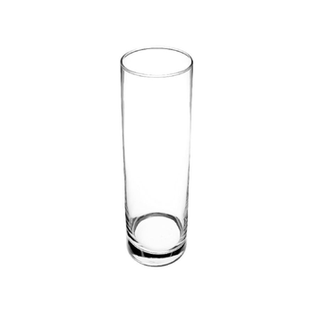 Clear Decorative Cylindrical Glass Vase 26x8x8cm