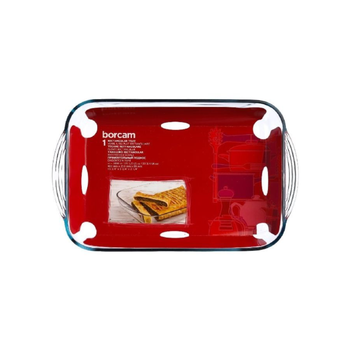 ساكو طبق زجاجي مستطيل متين عالي الجودة شفاف 40 × 25 سم 59124 1قطعة