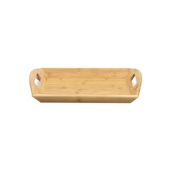 بين سيرفي صينية تقديم مستطيلة عالية الجودة من الخيزران باللون البني 7× 25.8× 40.8سم G19-BX044S 1قطعة