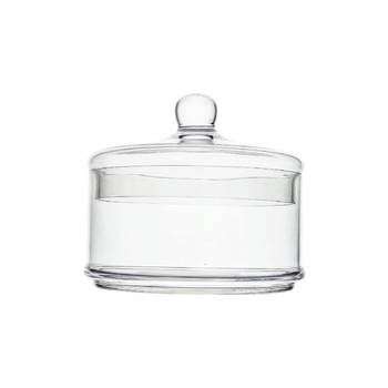 بارفيت Y115-003-1L برطمان حلوى زجاجي أنيق ومتين بغطاء شفاف 16.5× 18سم 1قطعة