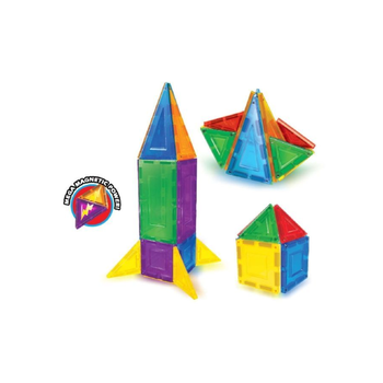 بوتبوري مجموعة ألعاب من البلاط المغناطيسي الهندسي ثلاثي الأبعاد مكونة من 28 قطعة من مادة بلاستيكية متينة سريعة الإعداد، متعددة الألوان 25× 6.25× 27.5سم 222350 1قطعة