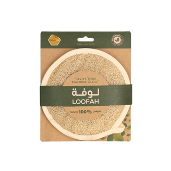 هوني بي ليفة حمام خفيفة الوزن وصديقة للبيئة وطبيعية بتصميم مستدير ومتعددة الألوان 18 x 1 x 18سم BG 003 1قطعة