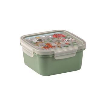 Snips Green-Clear Square Lunch Box 0.8L