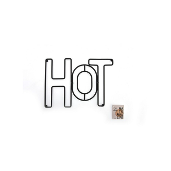 بارفيت حامل أواني بتصميم HOT فولاذي متين أسود 1.2 x 16.5 x 24سم N-D111KX0001 1قطعة