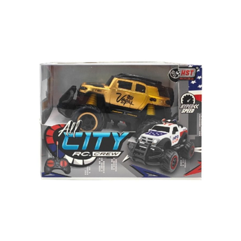 هاست هايبر سبيد لاس فيغاس أول سيتي كرو شاحنة بتحكم عن بعد أصفر وأسود 11.5× 10× 16سم 6146A-H2 1قطعة