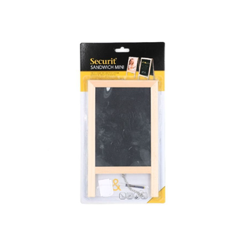 سيكيوريت®  ساندويتش إطار ملصق/ سبورة صغيرة باللون الأسود والبني 15 × 2 × 24 سم SBS-B-MNI 1قطعة