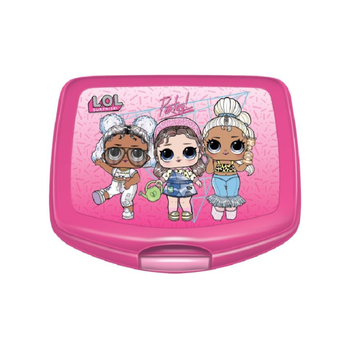 فيرست كيد  112-30-2108 صندوق غداء مستطيل متين عالي الجودة بقفل وردي 6 x 14 x 17 سم 1قطعة