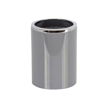 بريمانوفا  لينكوس حامل فرشاة الأسنان الدائري بتصميم لامع باللون الرمادي، بأبعاد 10.5 × 8 × 8 سم 1قطعة