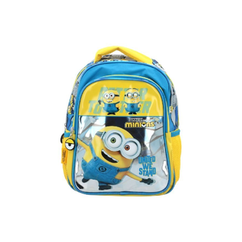مينيونز  مينونز حقيبة ظهر مدرسية بسحاب للإغلاق محكم بلونين أصفر وأزرق 25 x 40 x 40 سم 144301   1قطعة
