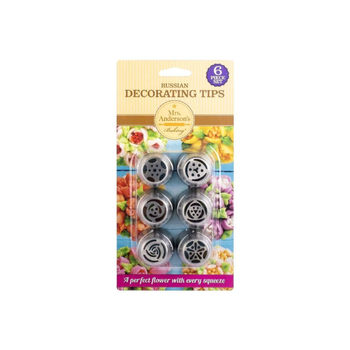 Mrs Anderson Russian Cake Decorating Tips 6-Piece Set