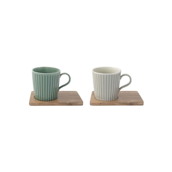 Easy Life Take A Break Cup & Saucer Set 4-Piece