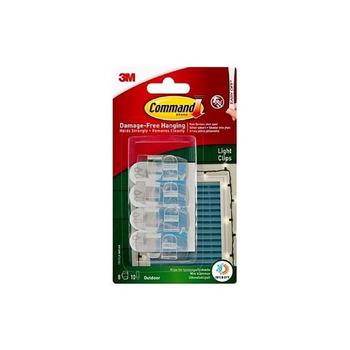 Command Outdoor Light Clips 18 Pieces
