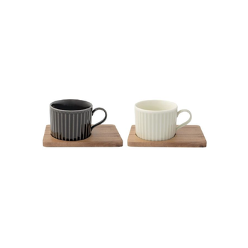 Easy Life Take A Break Cups & Saucer Set 4-Piece
