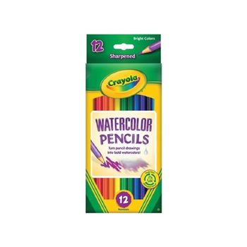 Crayola 12-Piece Watercolor Pencil Set Multicolour