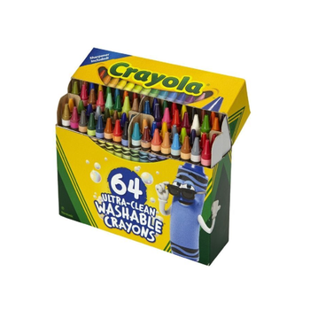 Crayola Ultra-Clean Washable Crayon Set 64-Piece