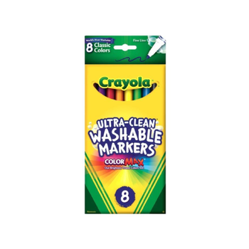 Crayola Fineline Ultra-Clean Washable Markers 8 Colors