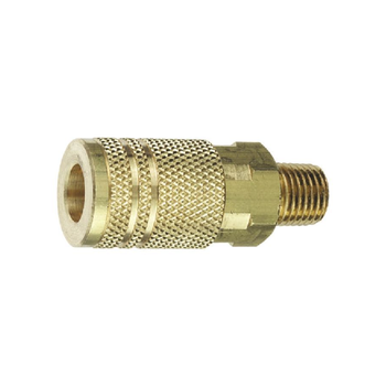 Tru-Flate Brass Air Coupler 0.25 Inch