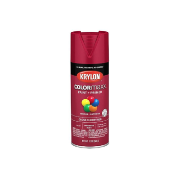 Krylon Colormaxx Cherry Red Gloss Spray Paint 12oz