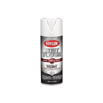 كريلون دهان الرش سريع الجفاف المباشر على المعدن الذي يمنح تأثيرًا غير لامع يأتي باللون الأبيض، ويحتوي على حجم 12 أونصة من الدهان وهو مصمم لحماية السطوح المعدنية من التآكلK09219008 1قطعة