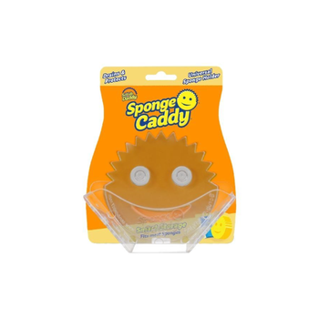 سكراب دادي حامل إسفنجة التنظيف بلاستيكي عالي الجودة عالمي شفاف15.24 x 12.7 x 5.1 سم 6575518 1قطعة