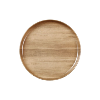 فيلي فيلي طبق جانبي دائري ميلامين بتصميم عصري وأنيق بني 20 × 2 سم Y1K120124-PK044 1قطعة