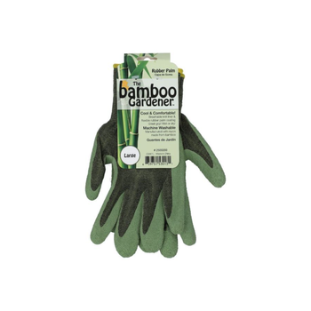 بيلينجهام C5301L بامبو جاردنر قفازات حديقة مطاطية أسود وأخضر كبير 1قطعة